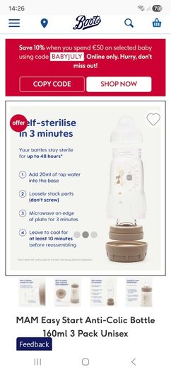 MAM baby bottles