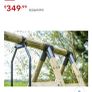 Wooden Swingset with slide Image 4