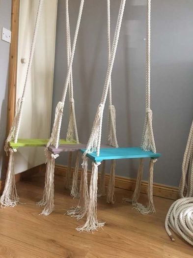 Unique indoor swing fir any room in your house, fun for kids and adults