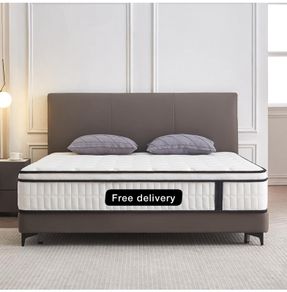 King Memory Foam Sprung Mattress, Medium Firm 5FT King Size, 10.2 INCH