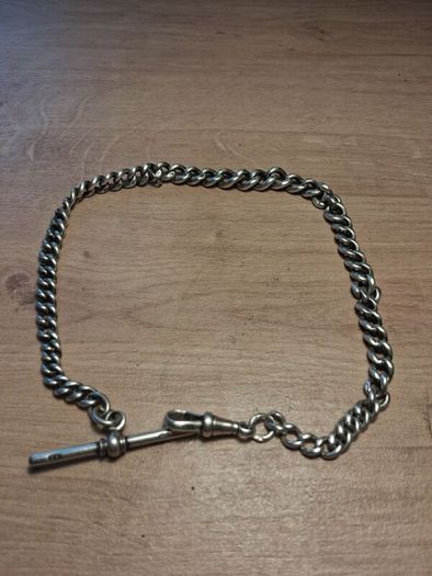 Sterling Silver Albert Chain(All Links Stamped)