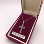 Silver Cross With Marcasites Image 5