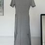 Missguided Grey Casual Ribbed Midi Dress XS Image 5