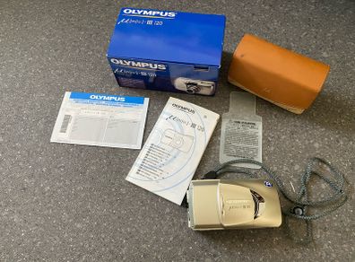 READ! Olympus MJU-III 120 Compact Point & Shoot Film Camera 38-120mm Lens