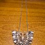 Vintage Large Butterfly Pendant + Chain Image 6