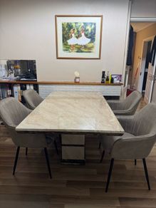 Marble dining table