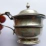 Vintage Sterling Silver Mustard Pot 44,3g Image 10