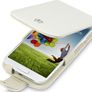 New Samsung I9500 Galaxy S4 Genuine Leather Flip Case Cover Black & White With Cream Inside Image 6