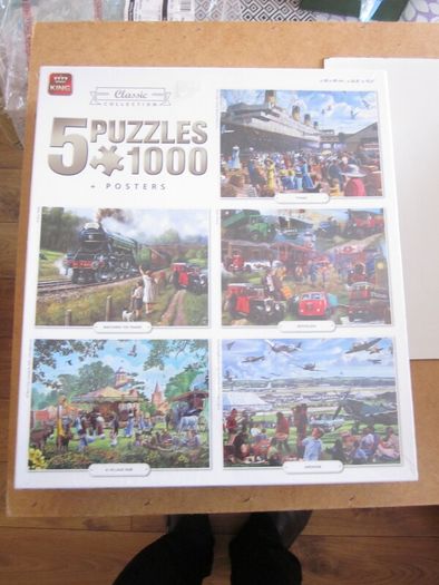 New King Classic Collection 5 Puzzles 1,000 plus Posters