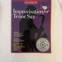 Sheet music GO Solo Jazz  Improvisation For Tenor Sax Book and CD