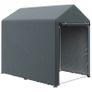 179x120 Temporary Garden Shed with Accessories for Outdoor Garden Dark Grey Image 2