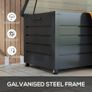 311L Galvanised Steel Garden Storage Box, with Lock - Dark Grey Image 7