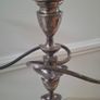 Stunning pair Georgian / Regency candelabra candle sticks silver plated on copper. can be converted in to single candlesticks. Image 3