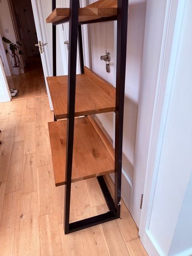 John Lewis ladder bookcase - Oak, metal, industrial style