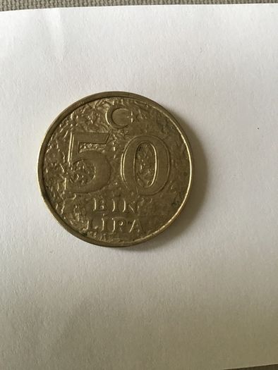 Collectible Coin - Turkey 50 Bin Lira