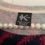 jumper Bnwt navy cashmere with leaf pattern medium Image 5