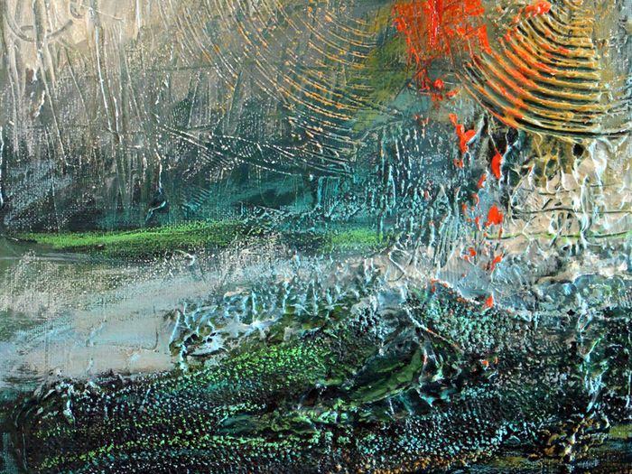Abstract Irish Landscapes with a Hint of Orange