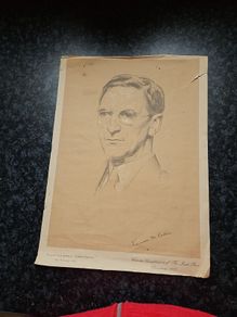 1937 Irish Press copy of portrait of Eamon De Valera