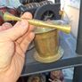 Beautiful Antique Brass or Bronze Apothecary Mortar and Pestle, Dating from the 19th Century Postage Available or Collection, Image 4