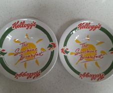 2 Kellogg's Vintage Cereal Bowls