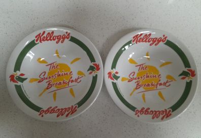 2 Kellogg's Vintage Cereal Bowls