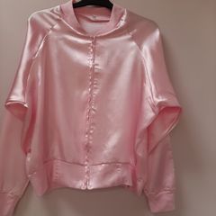 new pink satin jacket