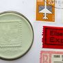 Meissen token Vintage East Germany DDR Philatelic stamp exhibition 1989 Cologne cover Image 3