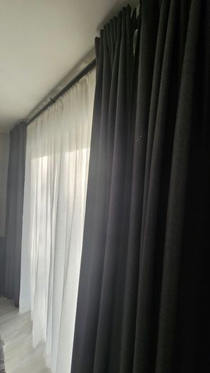 Room darkening curtains