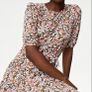 M&S jersey printed dress UK 14 Image 3