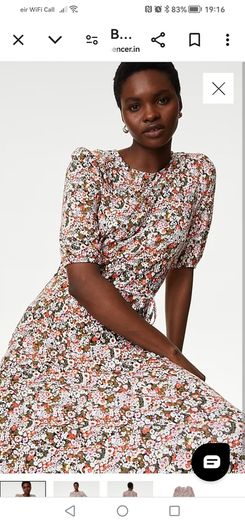 M&S jersey printed dress UK 14