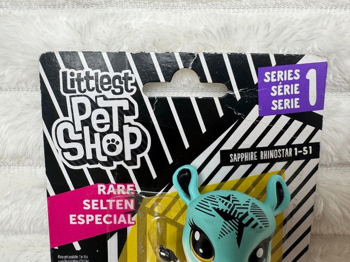 Hasbro Littlest Pet Shop 1-51 Sapphire Rhinostar Rhino Dirty Please see pictures