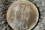 German Silver coin 10 Mark 1997