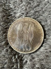 German Silver coin 10 Mark 1997
