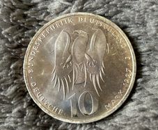 German Silver coin 10 Mark 1997