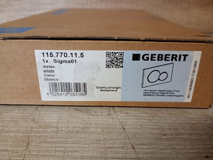 GEBERIT Sigma 01 115.770.11.5 Flush-Mounted Flush White