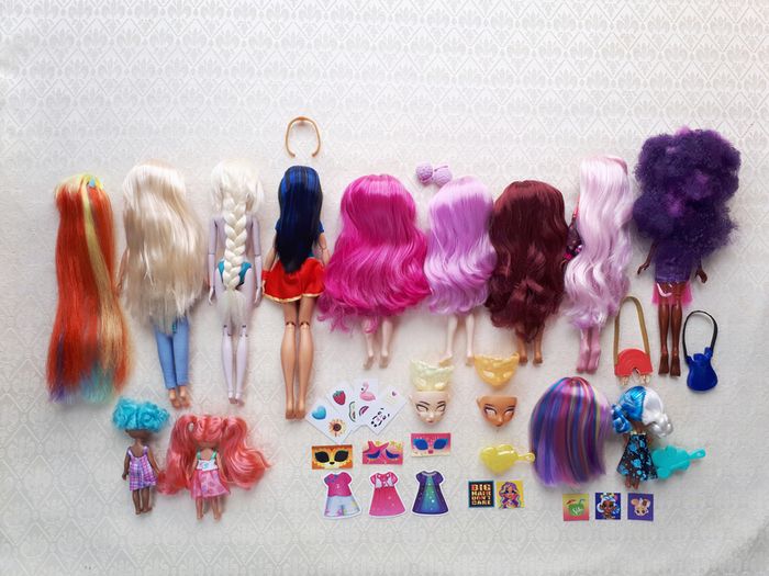 Dolls bundle - 13 dolls Rainbow High, Failfix, Super Hero Girls, Hairdorables, Frozen, Equestria Girls