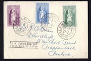 1961 Ireland St.Patrick Commemorative Stamps Plain Addressed First Day Cover (FDC) with Baile Atha Cliath (Dublin) steele cancel