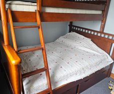 Solid wood Triple bunk bed with Storage