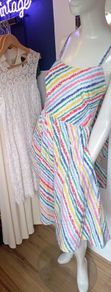 Lanz 1950s Vintage Rainbow Dress