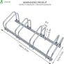 4 Bike Stand Floor or Wall mounted bike rack for garage Bicycle Parking rack Cycle Storage Locking Stand (FREE POSTAGE) Image 4