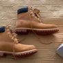 BNWT Premium Timberland Boots 6-Inch Natural Size 9 UK Image 3