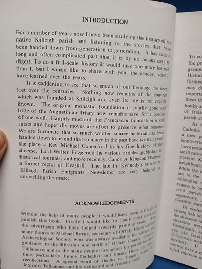 Killeigh, Offaly local history