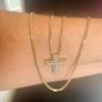 18ct gold diamond cross Image 2