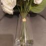 Brand new faux flowers in glass vase Image 3