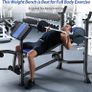 Adjustable Weight Bench with Leg Extension and Preacher Curl Home Training Gym Weight Lifting Bench Full-Body Workout Bench Bench Press Image 3