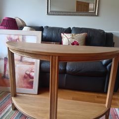 Light oak hall table