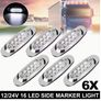 6pcs LED Side Marker Lights for Trucks & Trailers - 16 LEDs, Dual Mode (Steady On + Flash), Image 3