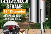 2/3 Frame Stainless Steel Manual Honey Extractor