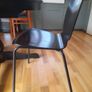Black IKEA kitchen chairs x 6 Image 3