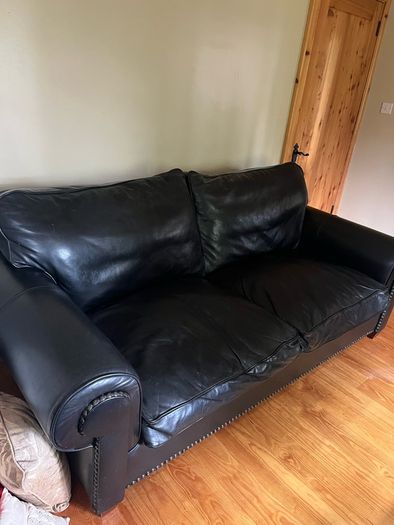 100% Real Leather Couch